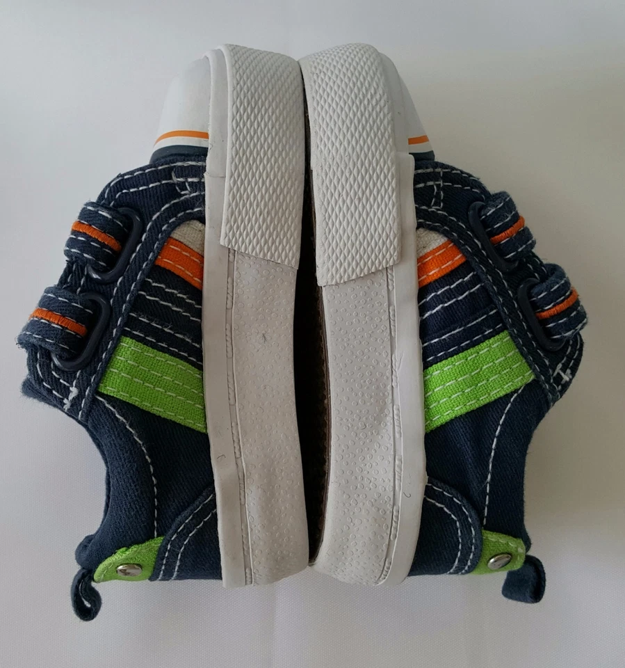 Koala Kid Multi-Colored Canvas Cap Rubber Toe Sneakers Boy's Toddler Size 3  - Image 4 of 4