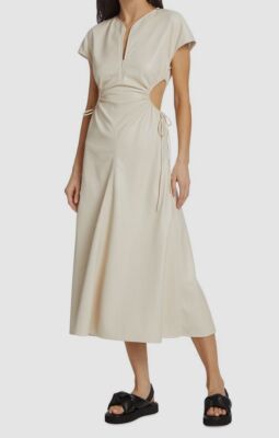 A.L.C. Women's Syna Cut-Out Faux Leather Dress - Glace - Size 8