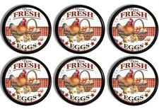 Farm Fresh Egg Cabinet Knobs   Chicken Kitchen Drawer Pulls   Country Farmhouse