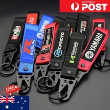 Variety of Motorcycle Keyring MotoGP Motocross Car keychain wrist strap Gift AU