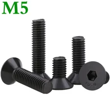 M5 -0.8 Grade 10.9 Alloy Steel Countersunk Flat Head Hexagon Socket Screws Bolts