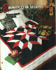 NEW BROKEN STAR AFGHAN ANNIE'S CROCHET QUILT  AFGHAN CLUB PATTERN INSTRUCTIONS
