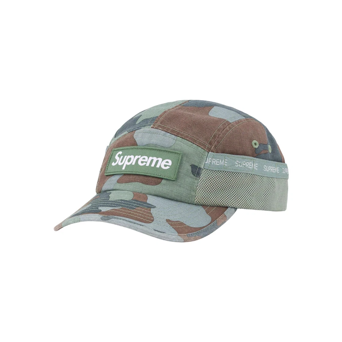 Casquette de camp de poche en maille suprême camouflage ardoise   23FW  