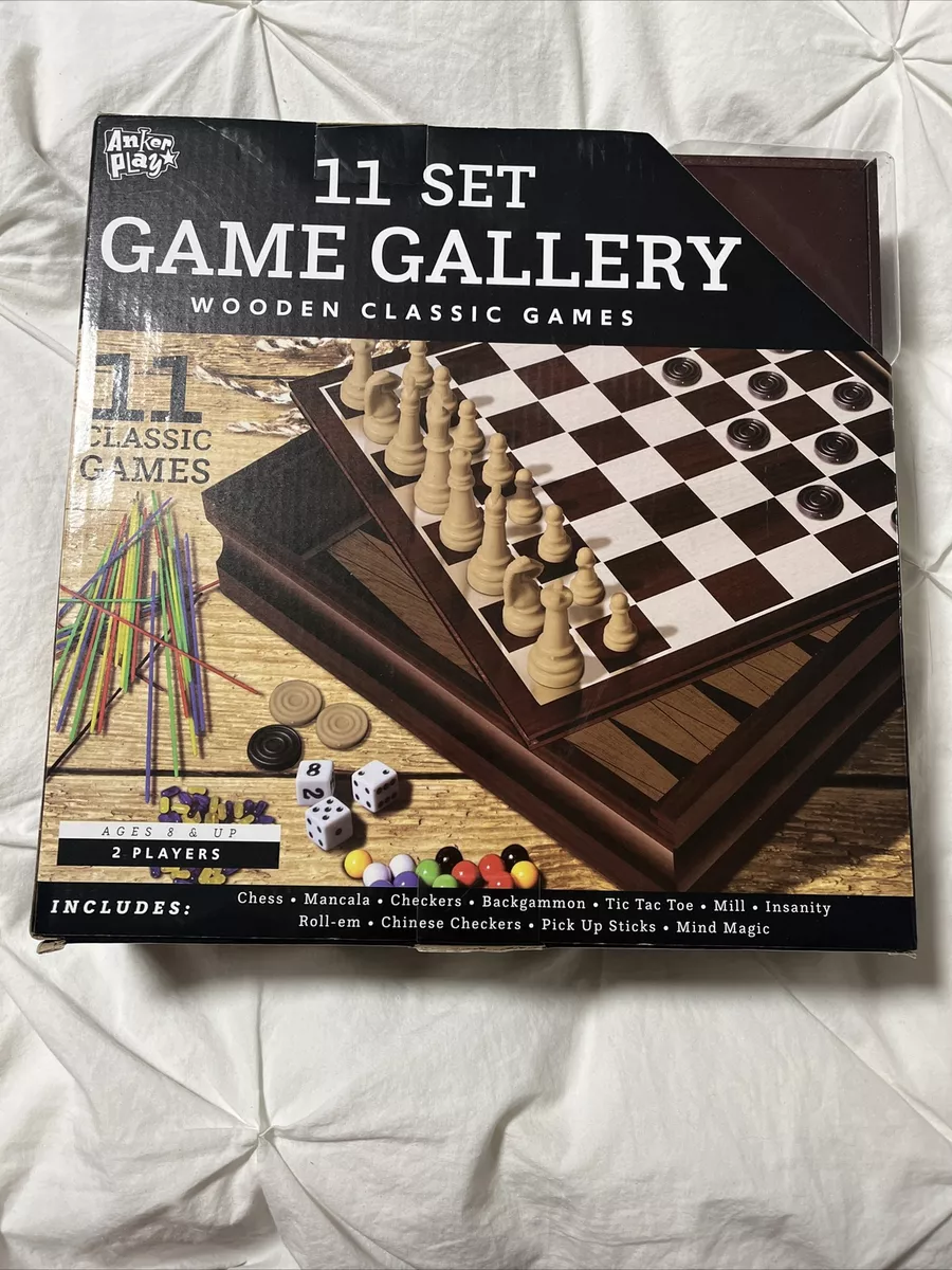 Anker Play Family Game Gallery | 11 Wooden Classic 2-Player Games