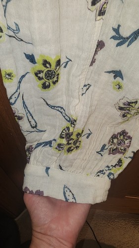 New FREE PEOPLE In The Midnight Hour Paperbag Pants Floral - Picture 3 of 9