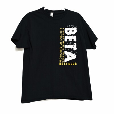 BETA Club Freedom Middle School Mens Black T Shirt Graphic Logo