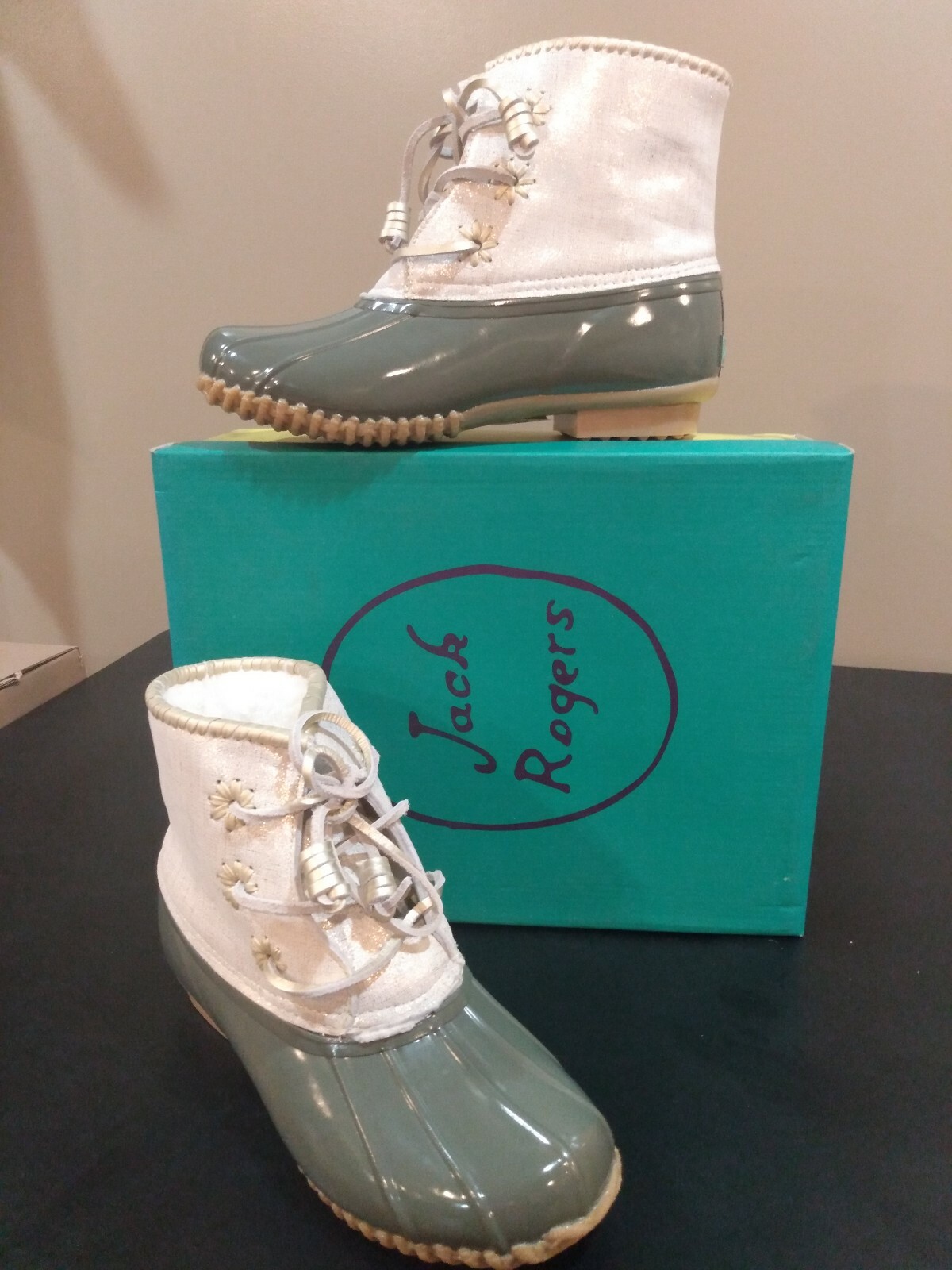 jack rogers rain boots glitter