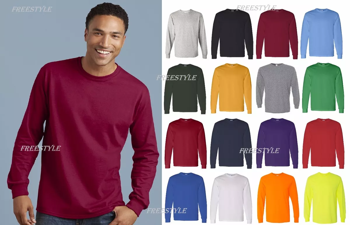 heavyweight cotton long sleeve t shirts