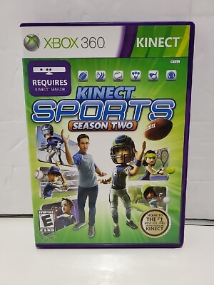 Kinect Sports: Season Two 2 (Microsoft Xbox 360, 2011) Xbox 360 with Manual