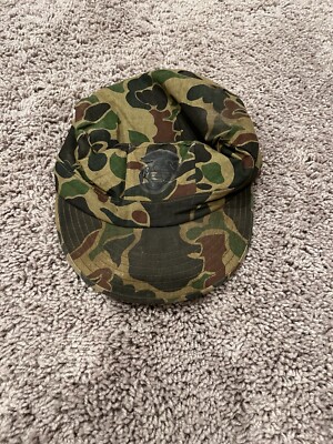 Vietnam War 1960s Vintage Camo Hat Frogskin Beo Gam USMC Military