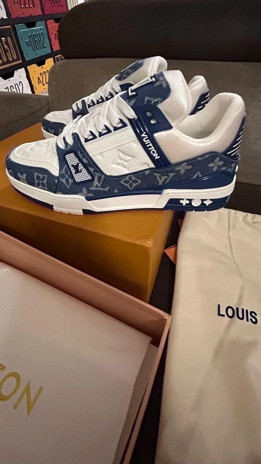 Scarpe Uomo Louis Vuitton Trainer N 43