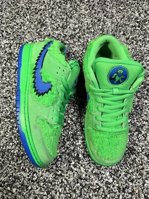 Size 8- Nike SB Dunk Low x Grateful Dead Green Bear 2020