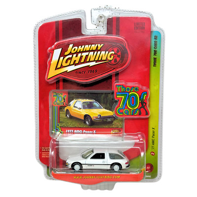 Johnny Lightning Those 70s Cars 1977 AMC Pacer X 1:64 Diecast WHITE LIGHTNING