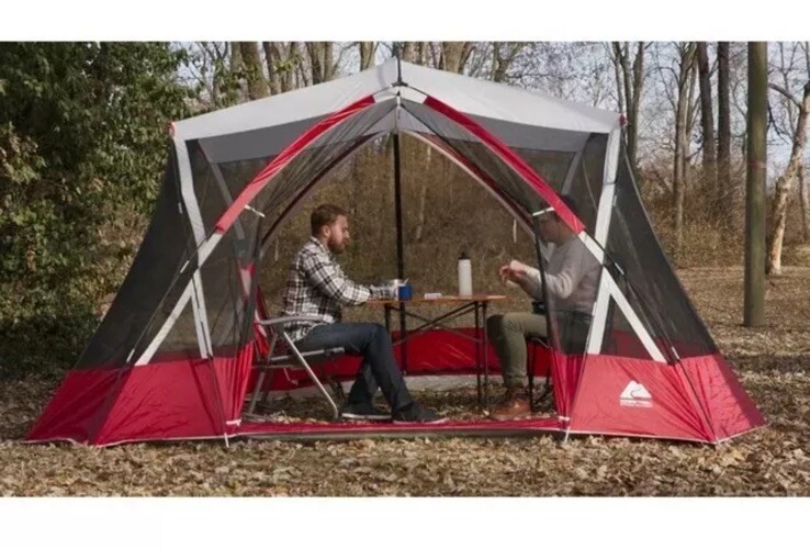 Casa Ozark Trail 13' x 11' x 84" pantalla roja con 2 entradas grandes, no una tienda de campaña