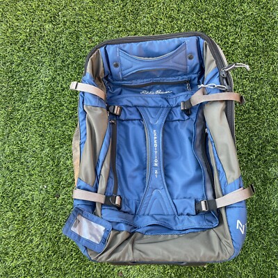 Eddie Bauer Expedition 21 Nylon Rolling Hard Bottom Duffel Bag Suitcase  Carry On