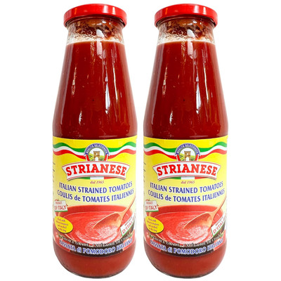 Tomato Passata Sauce from Italy 24 Fl Oz (680G)(Pack of 2) Premium Italian Tomat