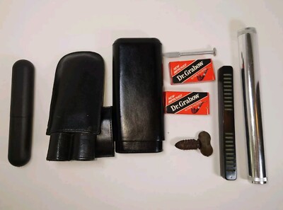 Don Salvatore Cigar case, Terry HedgehogPipe Reamer, + Humidor Stainless Steel