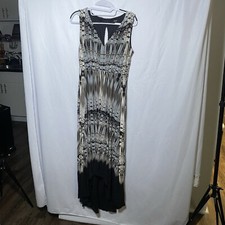 Simply Vera Wang Asymmetrical Tie dye black and brown dress