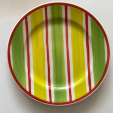 Rosenthal CASUAL Designers Guild ORCHARD grün gelb Streifen SPEISETELLER 26 cm