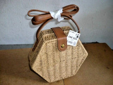 ACCESSORI DONNA BORSA KIABI a TRACOLLA in CORDA ESAGONALE NUOVA AFFARE!