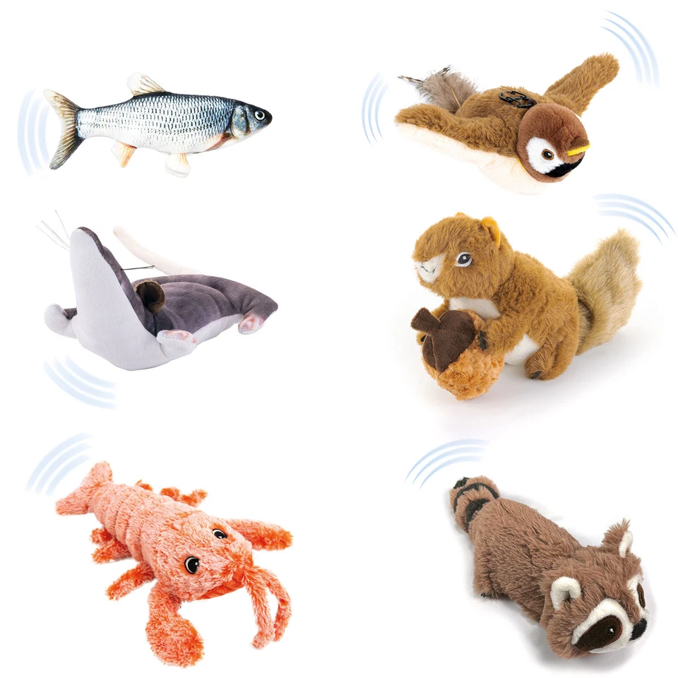 PetTec interaktives bewegliches Katzenspielzeug, Cat Toy elektr. mit Katzenminze