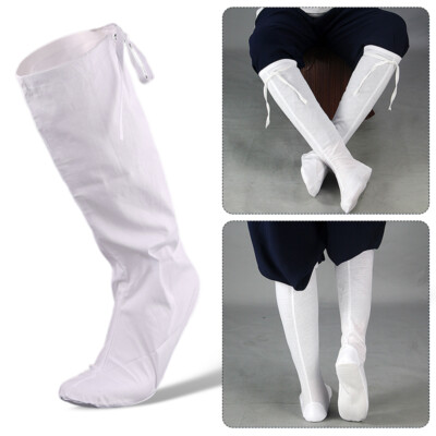 New Cotton Chinese Traditional Hanfu Kung Fu Socks White Wudang Tai chi ...