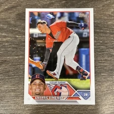 2023 Topps Series 2 Andres Gimenez Golden Mirror Image Variation SSP Check Comps