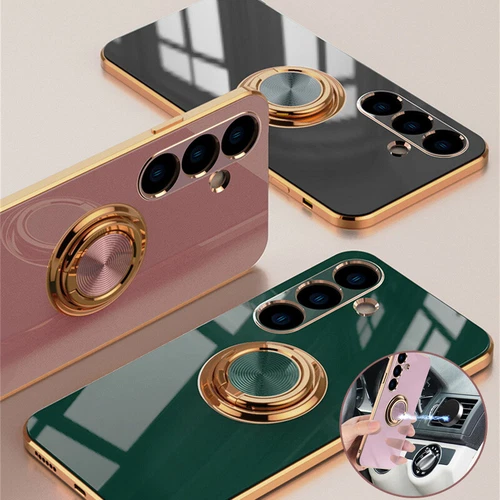 Magnetic Ring Stand TPU Case For Samsung S25 S24 S26 Ultra S23 S22 A16 A55 Cover