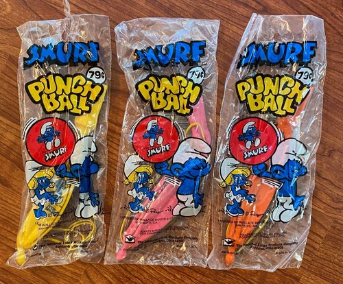 Vintage 1980s Smurfs Punch Balloon - Unused - Your Choice of Color 