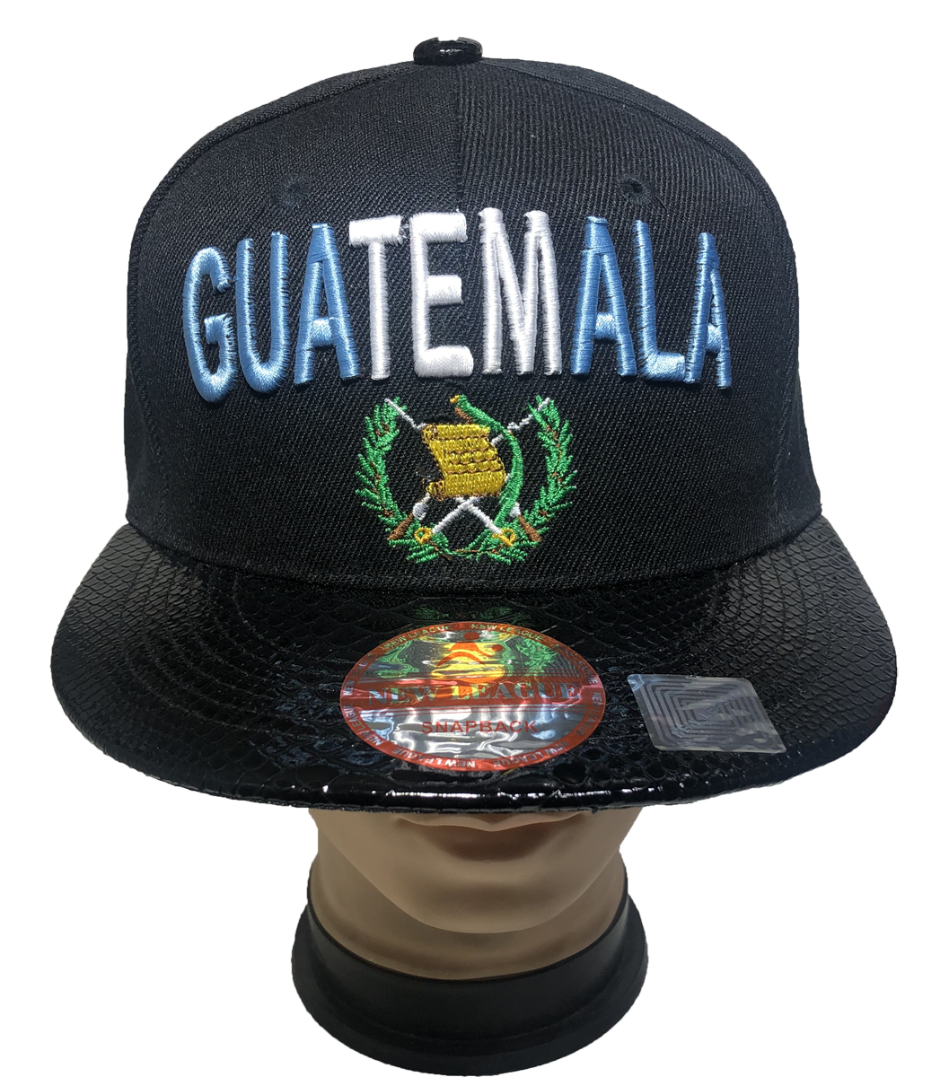 GUATEMALA FLAG Embroidered Snapback Adjustable Flat Brim Baseball