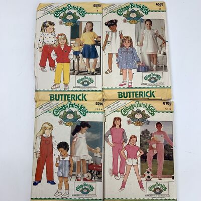 Cabbage Patch Kids Patterns (Lot of 4) 6596 6505 6595 6590