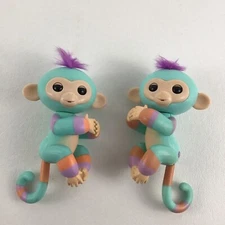 WowWee Fingerlings Interactive Electronic Pet Monkey Pair Zoo Friend Toy 2016