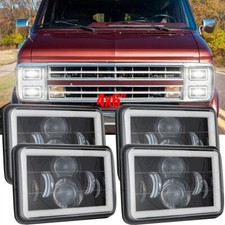 Fit Chevrolet Camaro Z28 1982 1983 1984 1985 1986-1992 4pcs 4x6 Led Headlights Fit Chevrolet Camaro Z28 1982 1983 1984 1985 1986-1992 4pcs 4x6 Led Headlights