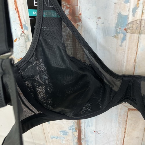 Bali One Smooth U Lace Minimizer Underwire Bra DF3386 Black Size 34C NWT - Picture 11 of 14