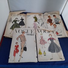 Vintage Sewing Patterns 1950s 1960s Dresses Blouses Vogue Simplicity