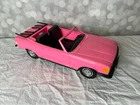 Vintage 1983 Barbie Mercedes Benz Meritus Industries Pink Convertible Car