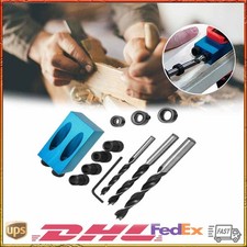 14Pcs DIY Pocket Hole Jig Kit 850 Easy Drill System Woodworking Screw Drill
