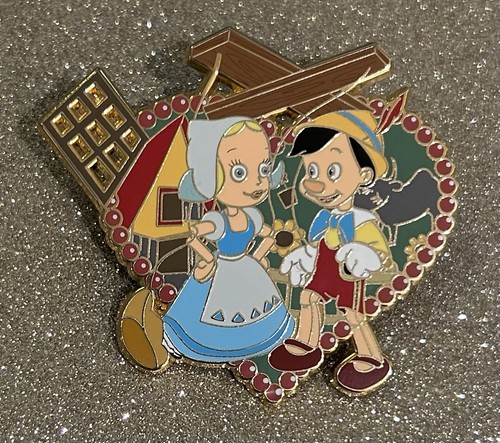 Pinocchio And Dutch Girls Love Stories Series LE Fantasy Pin