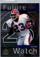 1997 SP Authentic #19 Antowain Smith Rookie Card RC Bills. rookie card picture