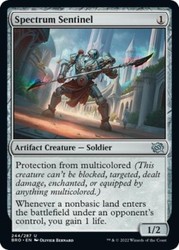 Spectrum Sentinel #244 (Foil) The Brothers' War MTG