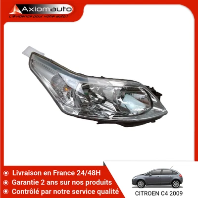🇫🇷 PHARE DROIT CITROEN C4 I Phase 2 2008-2010 ➤6206L4 ♻️ - Photo 1/2