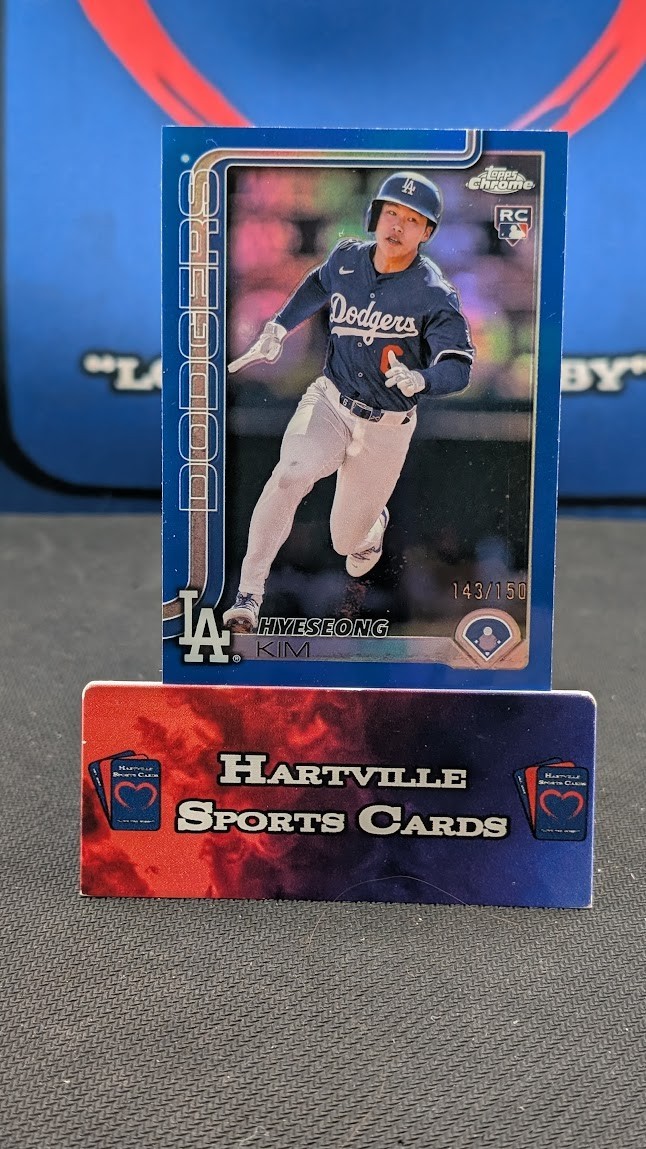 2025 Topps Chrome - Hyeseong Kim #152 Blue Refractor /150 (RC)