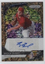 2020 Prizm Rookie Quick Pitch Bronze Donut Circle 9/25 Brock Burke Auto RC 0ui5
