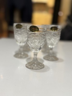 NEW Action/Zajecar 24% Lead Crystal Cordial Shot Glasses|Made in Yugoslavia (7)