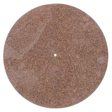 3 Pieces Turntable Isolation Pads Round Record Mat Cork Phono Disk