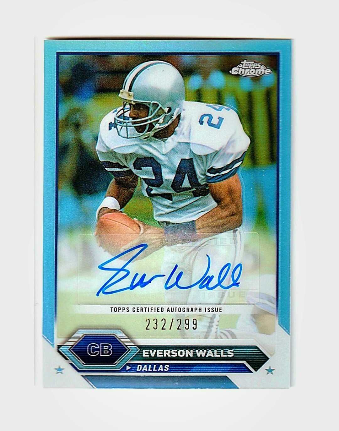 2023 Topps Composite Chrome - Everson Walls Auto Refractor /299 #TCA-EW