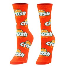 Crazy Socks Orange Crush Funny Novelty Socks Adult Medium