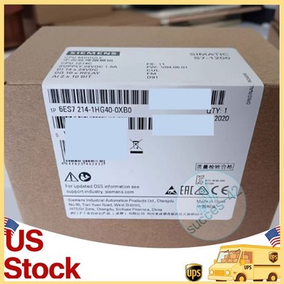 1PCS Siemens 6ES7214-1HG40-0XB0 High Performance PLC CPU US Inventory
