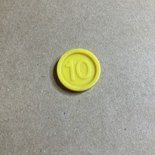 Fisher Price 926 Cash Register 10 Cent Coin Yellow Vintage