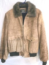 Pristine Vtg Cooper Genuine Suede Leather G1 Flight Bomber Jacket Sz 42 USA Made
